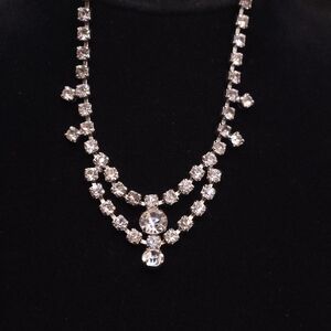 vintage rhinestone choker necklace